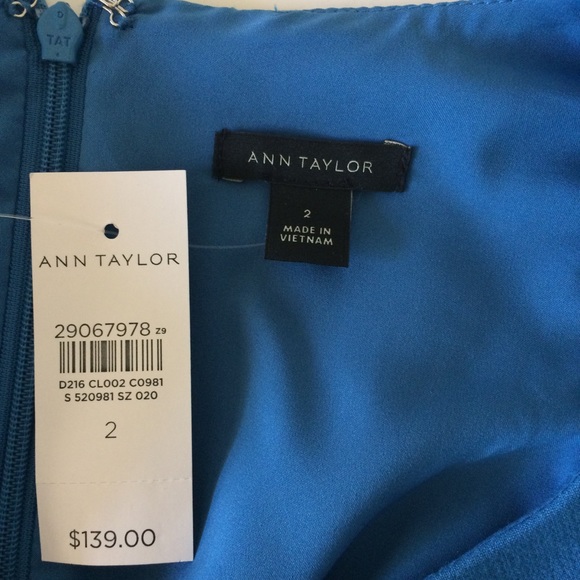 Ann Taylor Pleat Trim Sheath Dress <2> - Picture 9 of 12